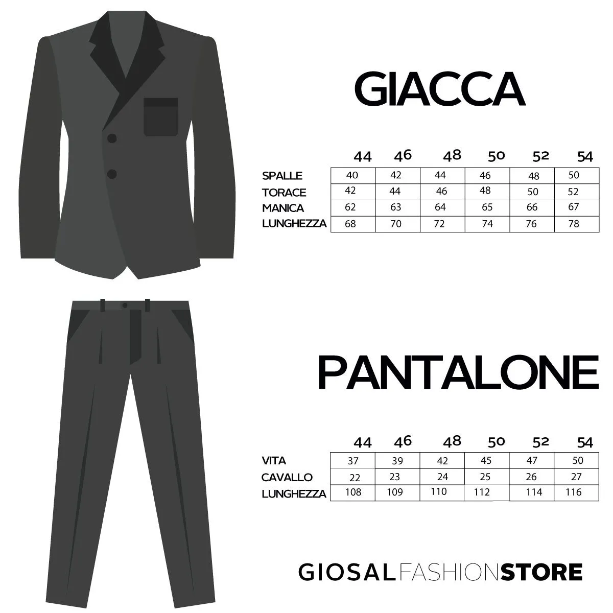 Abito Uomo Vestito Monopetto Completo Giacca Pantaloni Grigio Scuro Elegante Cerimonia GIOSAL-AE1004A