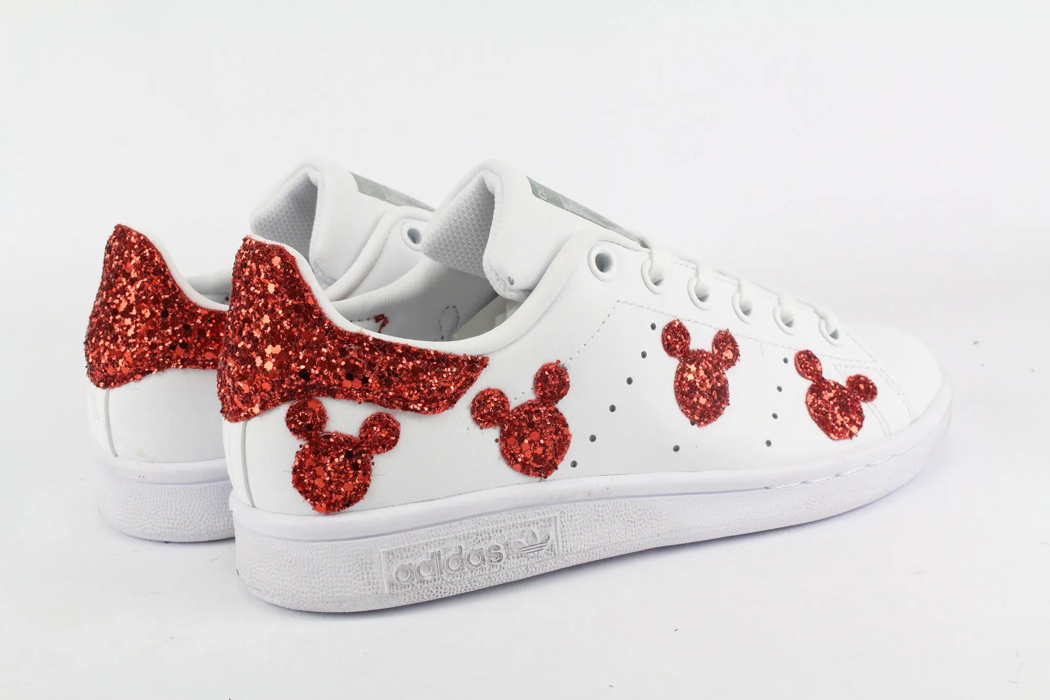 Adidas Stan Smith J Topolini Red Glitter