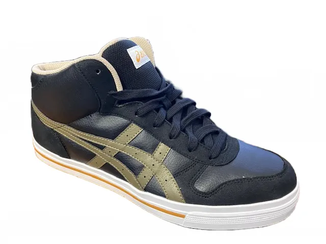 Asics scarpa sneakers da uomo Aaron HY529 9086 nero oliva