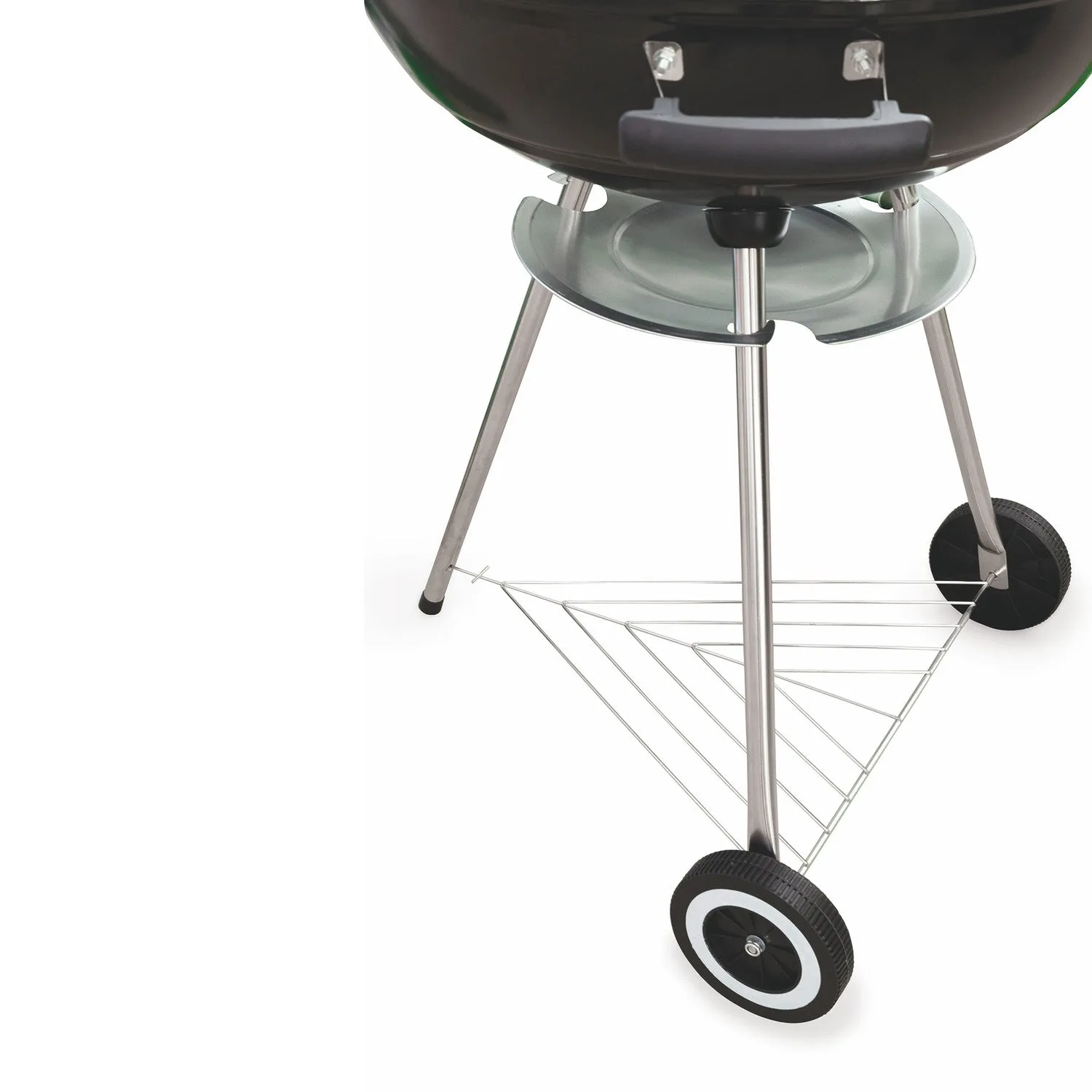 Barbecue Tondo Ruote E Coperchio 73x57x100cm