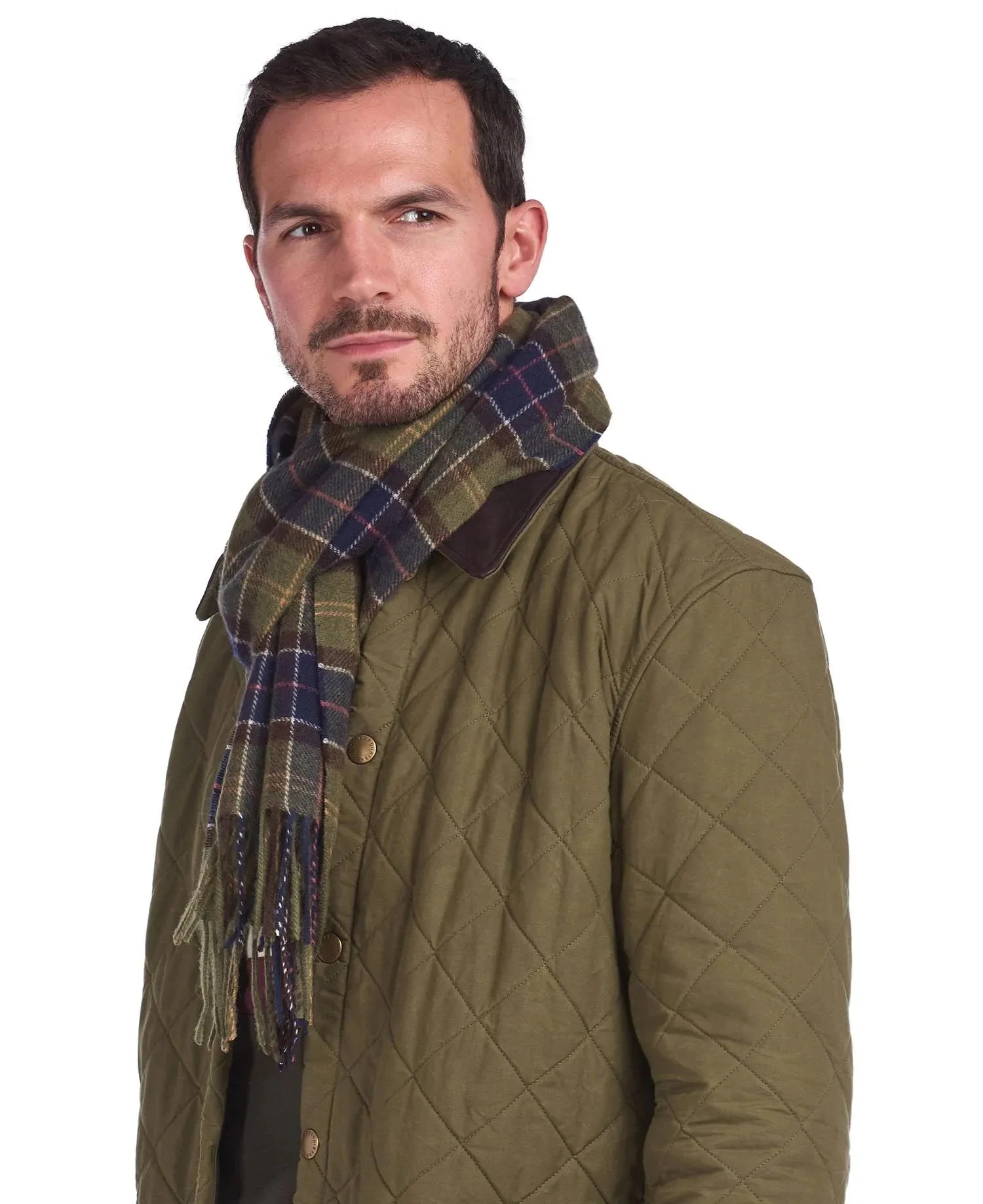 BARBOUR - Sciarpa in lana d'agnello Barbour Tartan