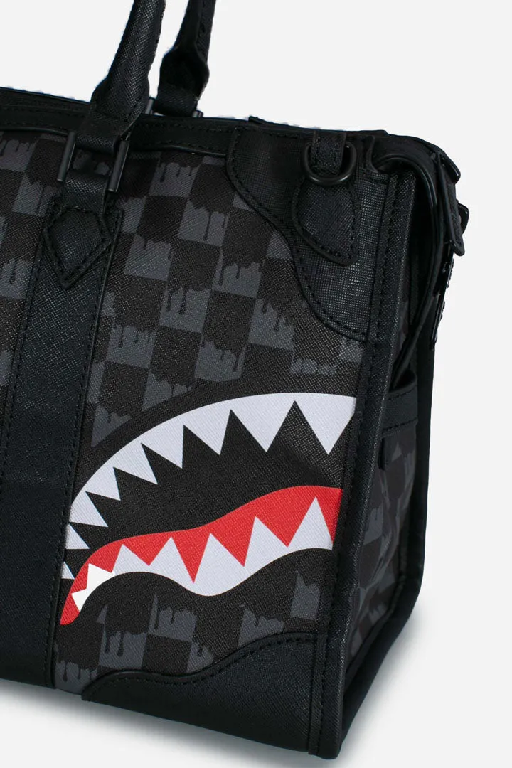 Borsa da donna Drip Check Shark mini duffle black