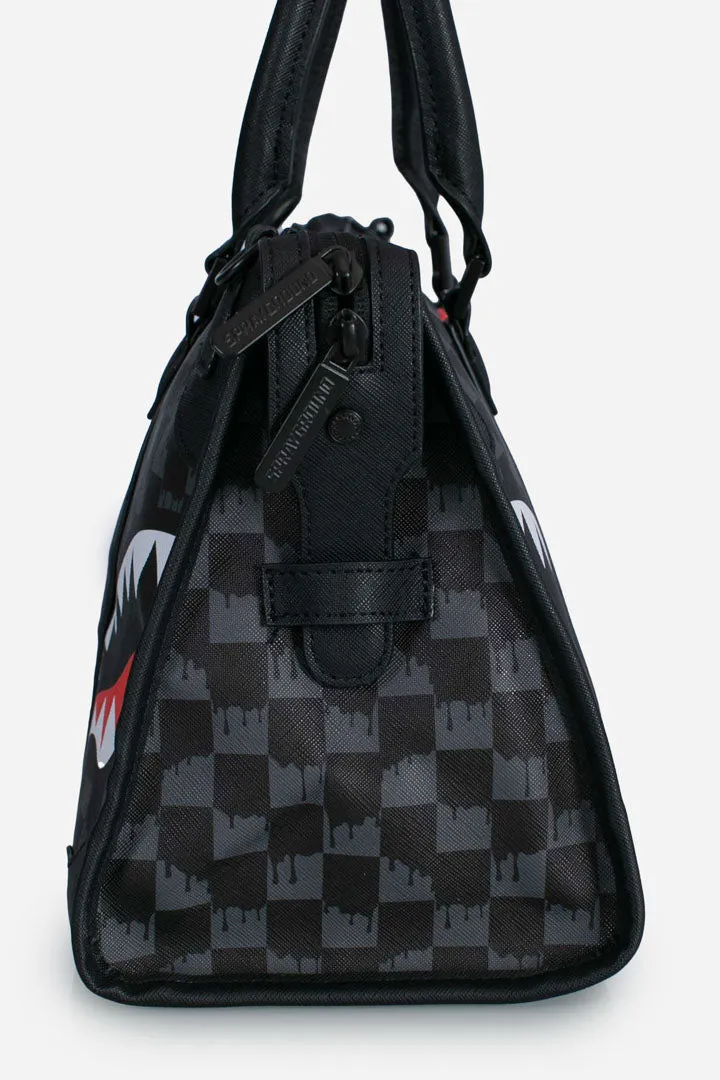 Borsa da donna Drip Check Shark mini duffle black