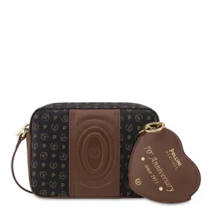 Borsa Donna a Tracolla POLLINI Linea Heritage 70th Anniversary Nero e Marrone