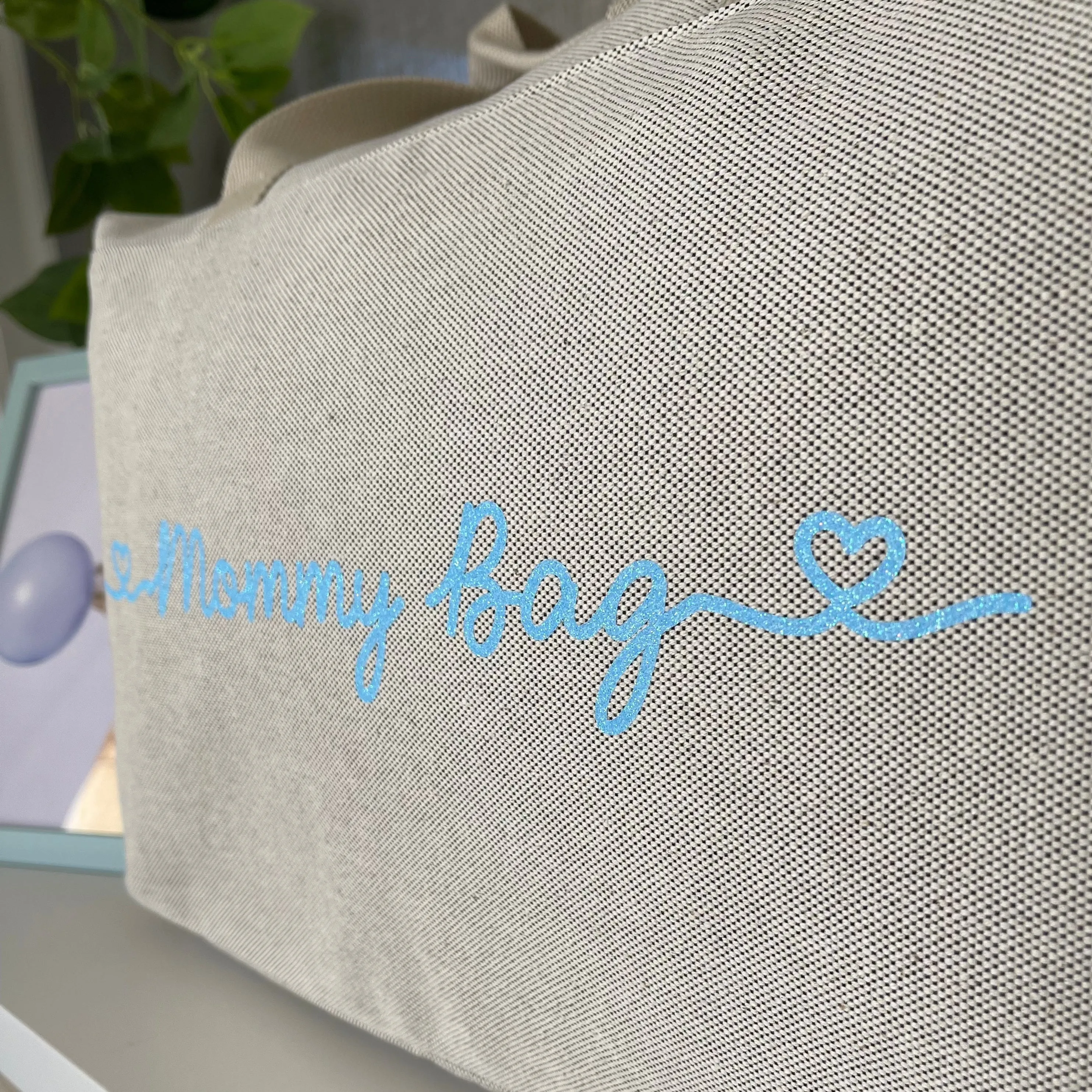 Borsone Mamma, 1 borsone Baby Blu e 2 Pochette Stampa Azzurro