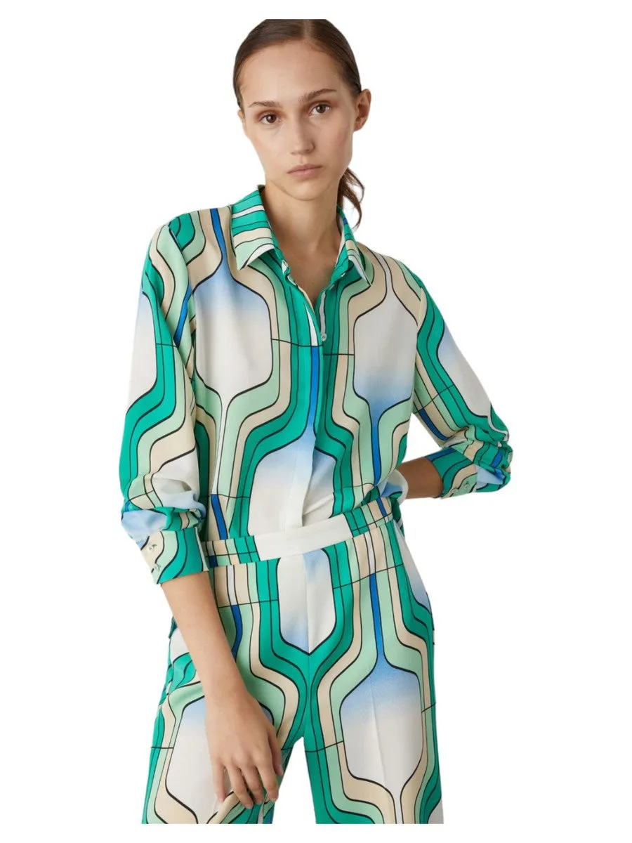 Camicia Sirena Fantasia Geometrica