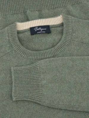 Girocollo Sella Verde 100% Cashmere