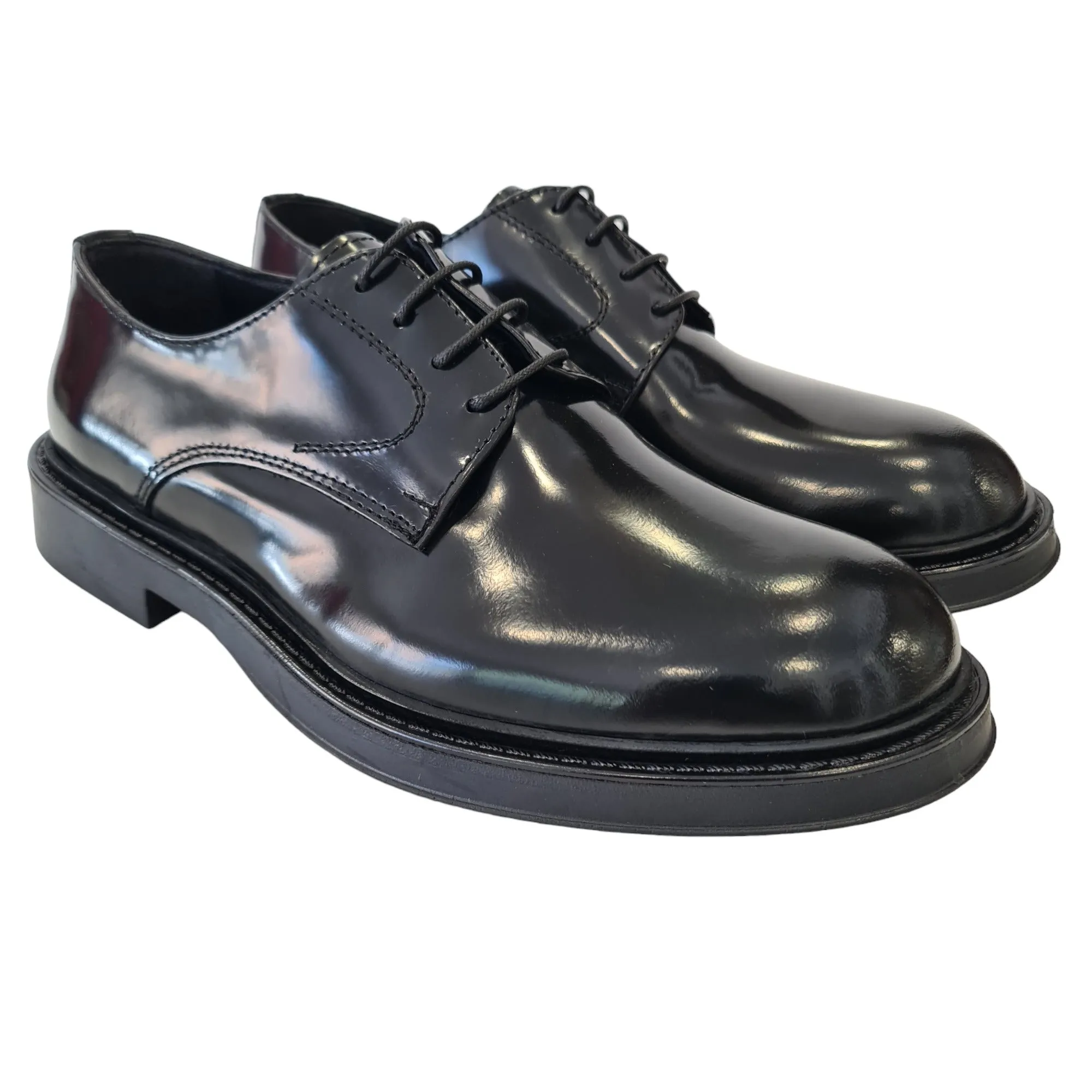 Les Poemes Uomo Scarpa Elegante Nero Rif.76