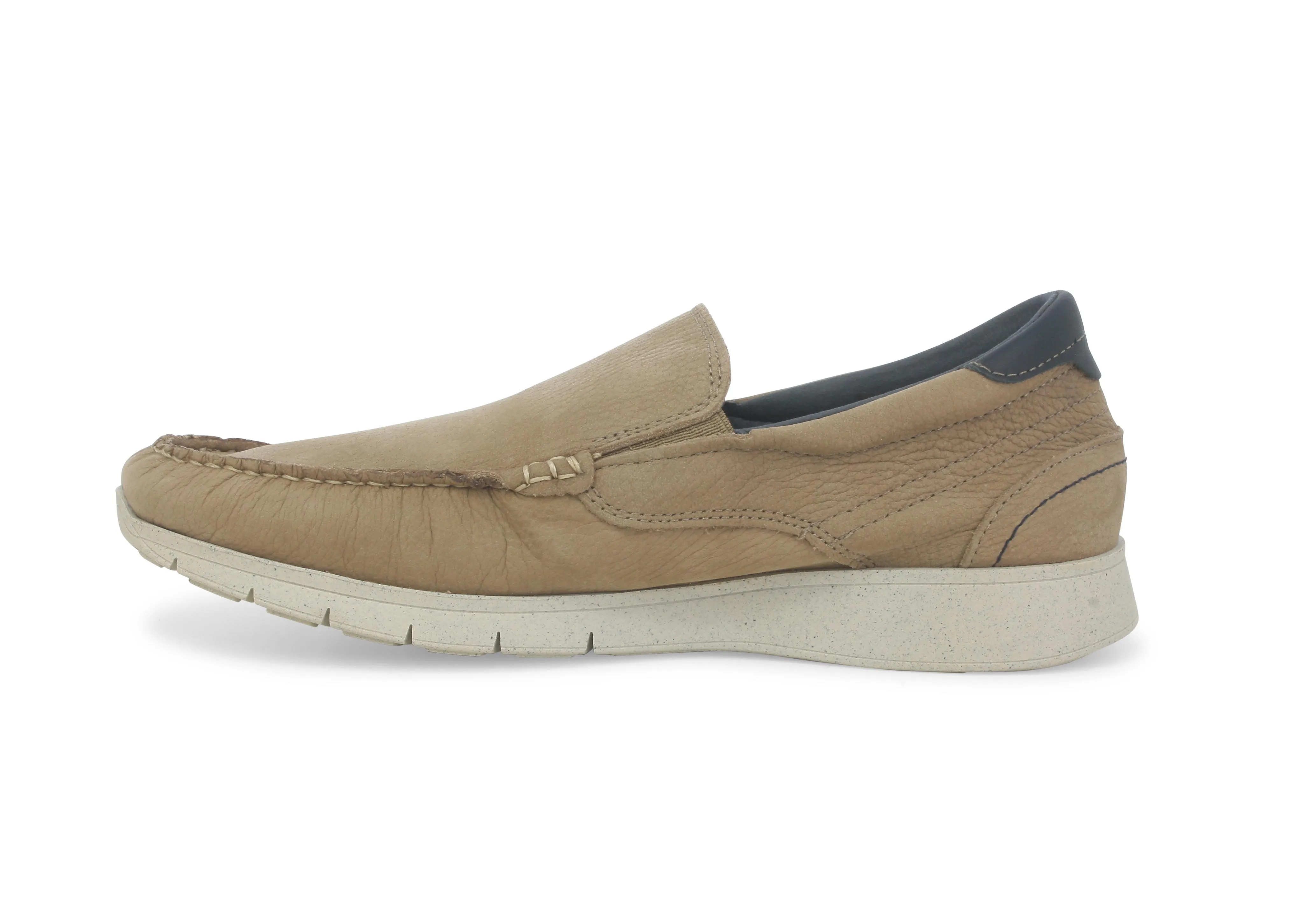 Melluso Scarpe Uomo Estive due elastici Slip-on Nabuk