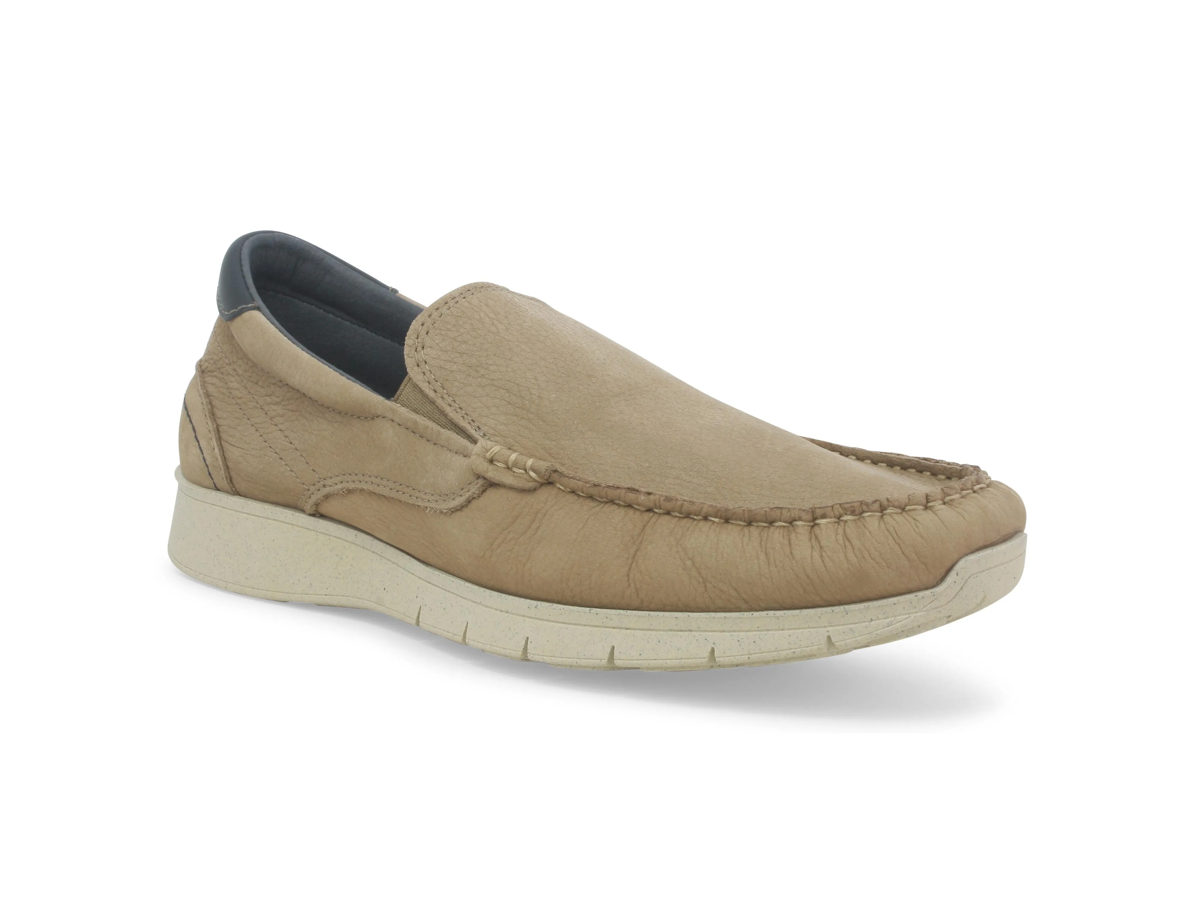 Melluso Scarpe Uomo Estive due elastici Slip-on Nabuk