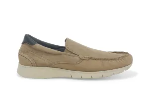 Melluso Scarpe Uomo Estive due elastici Slip-on Nabuk