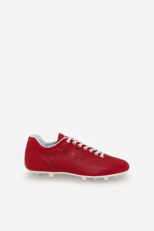 Scarpe da calcio Lazzarini in pelle rossa