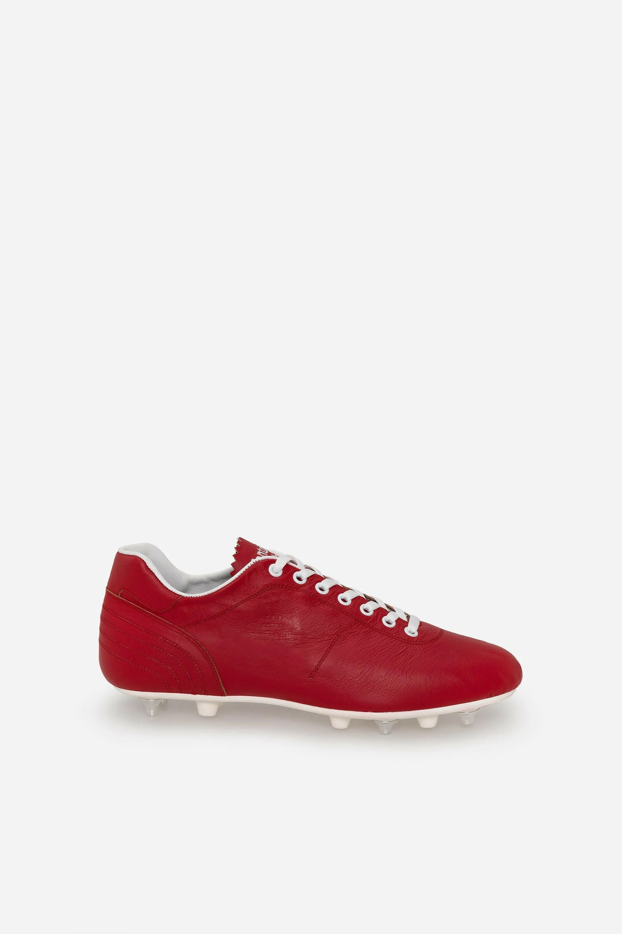 Scarpe da calcio Lazzarini in pelle rossa