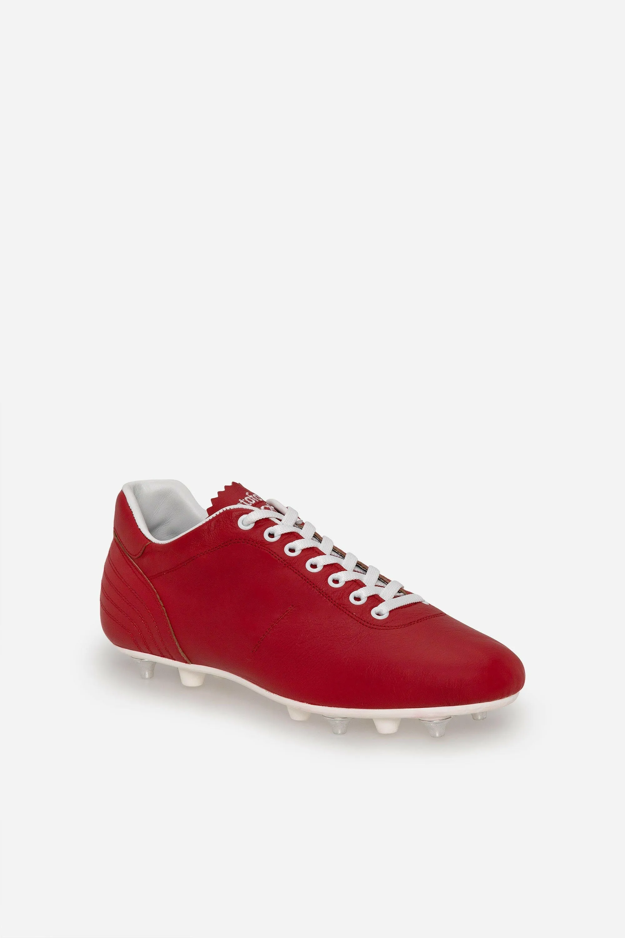 Scarpe da calcio Lazzarini in pelle rossa